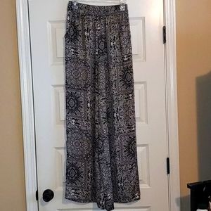 Silky wide leg pants